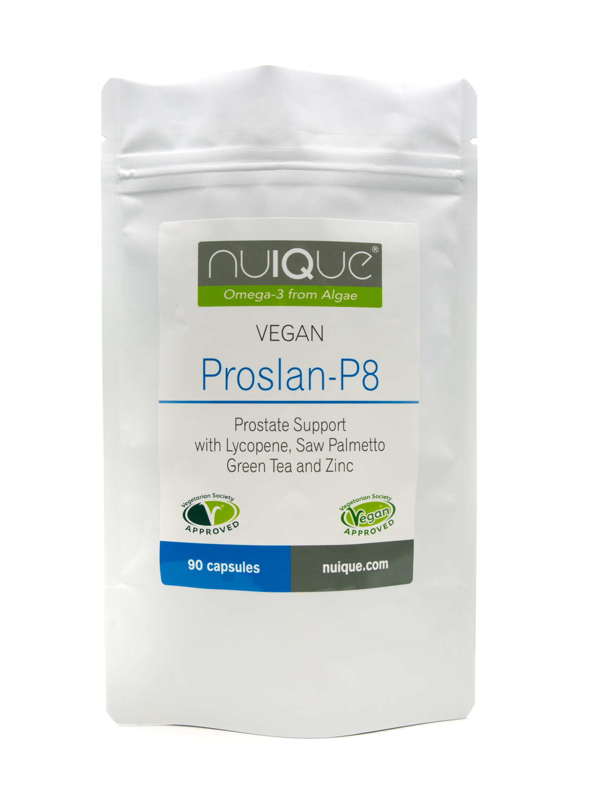 Proslan P8 vegan supplement to support prostate health