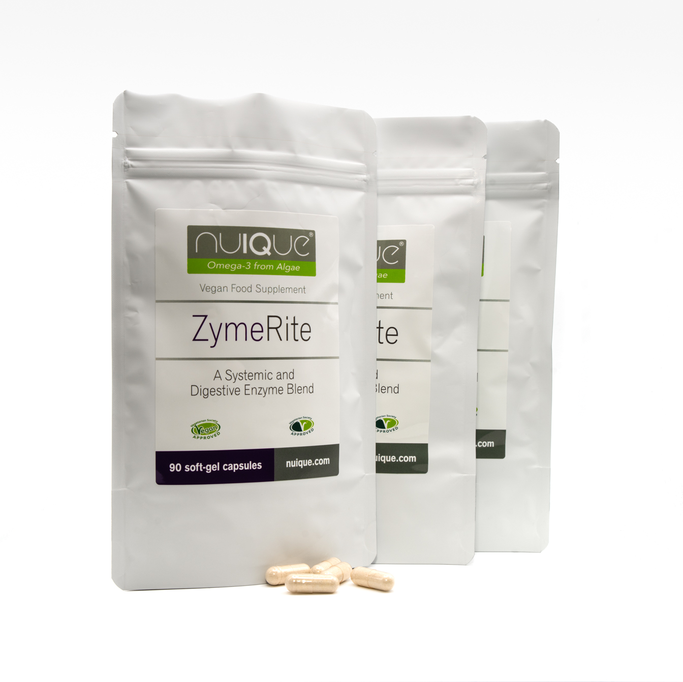 Zymerite vegan supplement in pouches