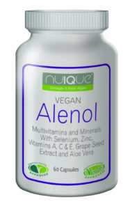 nuIQue Vegan Alenol bottle