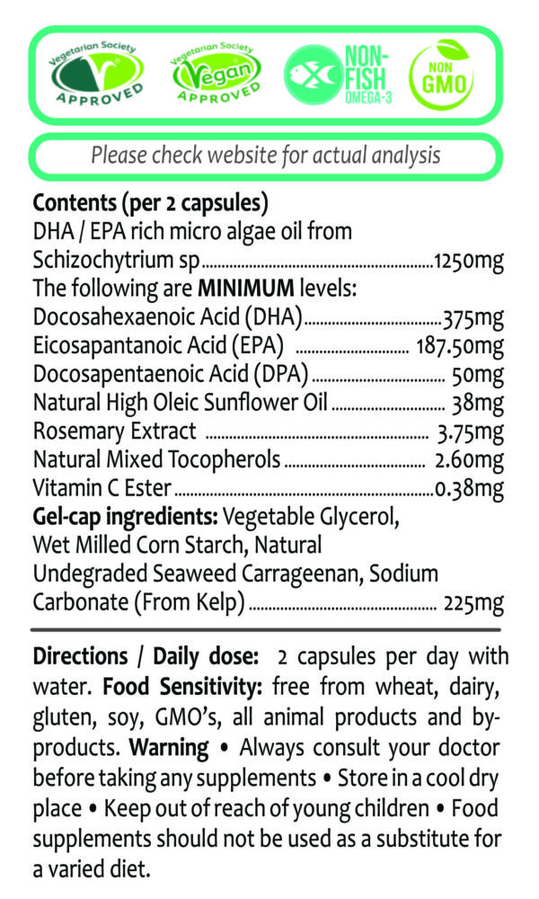 nuIQue Omega 3 ingredients