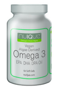 nuIQue Vegan Omega 3 bottle