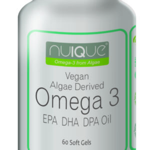 nuIQue Vegan Omega 3 bottle
