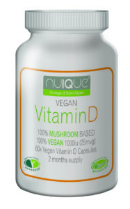 nuIQue Vegan Vitamin D with VitaShroom bottle