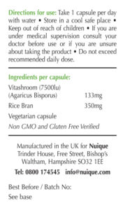 Vegan Vitamin D with Vitashroom®